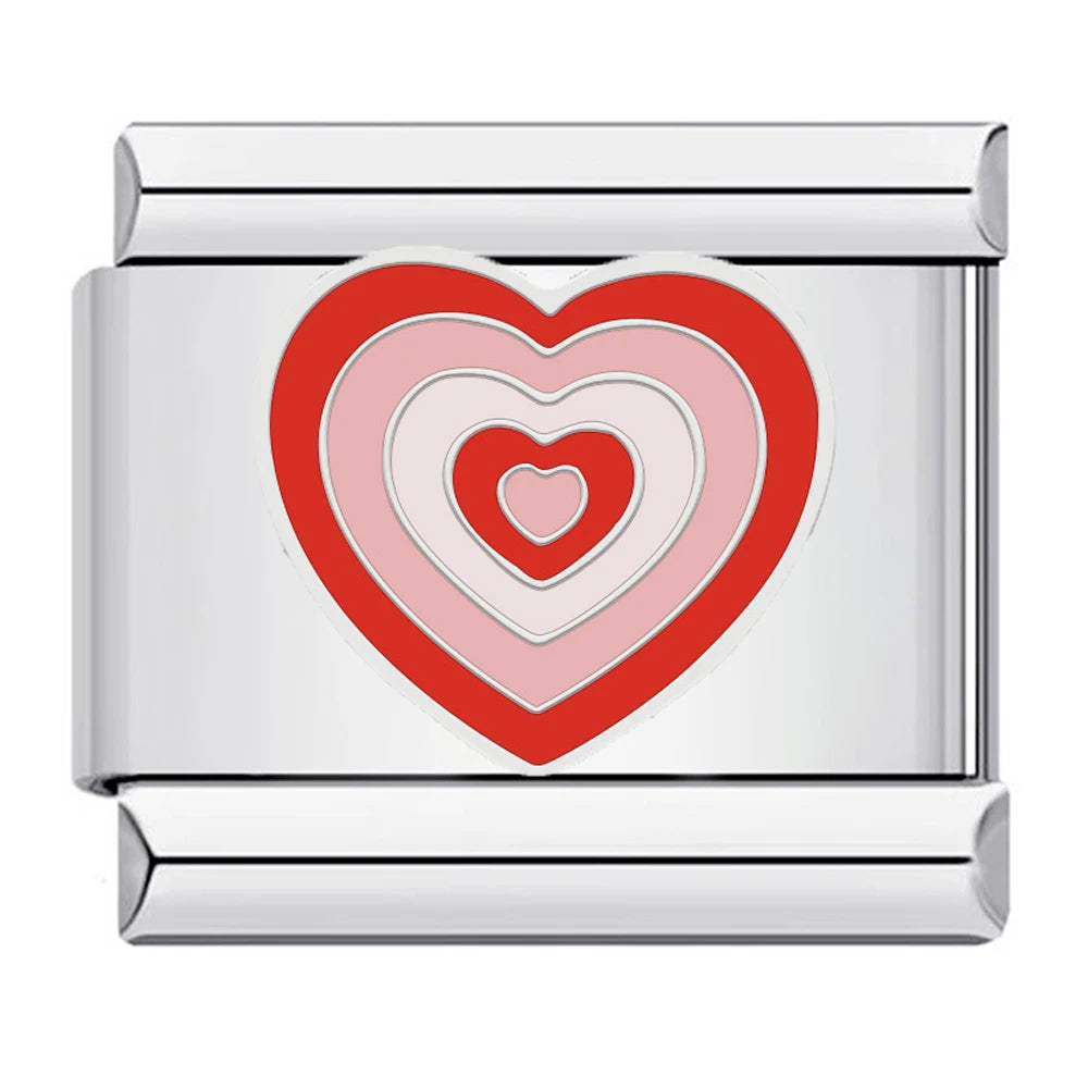 Cute Heart Charm | Silver Italian Charm Bracelet