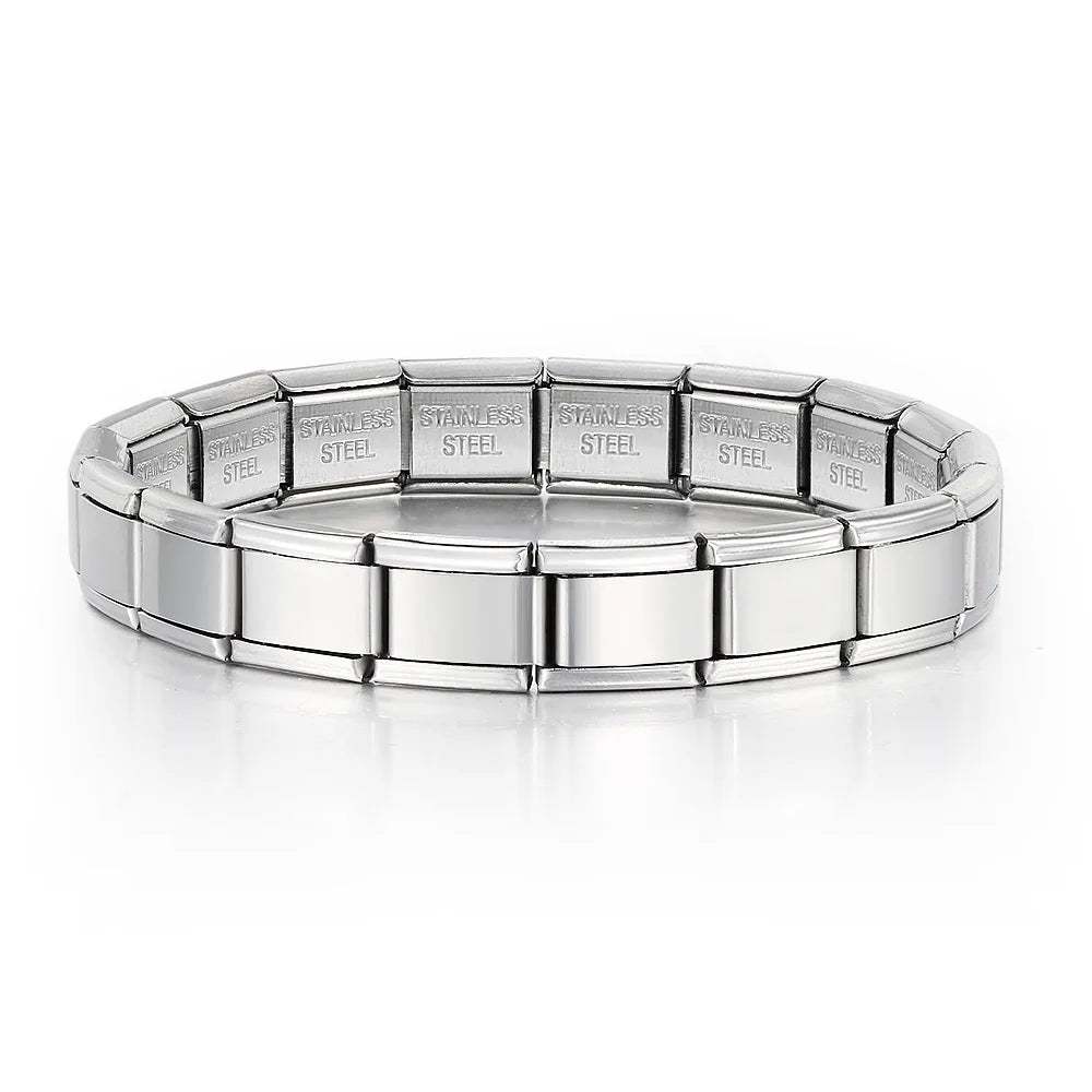 Silver Italian Charm Bracelet - 9mm Starter Bracelet