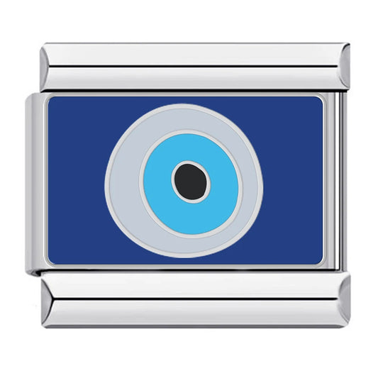 Evil Eye Charm | Silver Italian Charm Bracelet