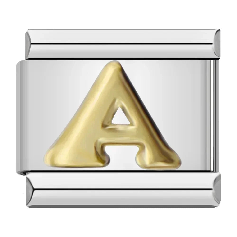 Letter A Charm | Silver Italian Charm Bracelet