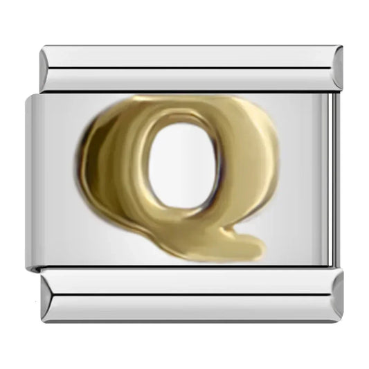 Letter Q Charm | Silver Italian Charm Bracelet