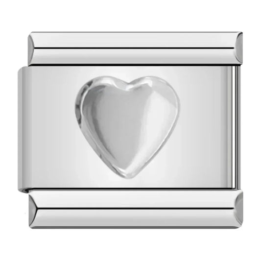 Silver Heart Charm | Silver Italian Charm Bracelet