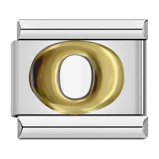 Letter O Charm | Silver Italian Charm Bracelet