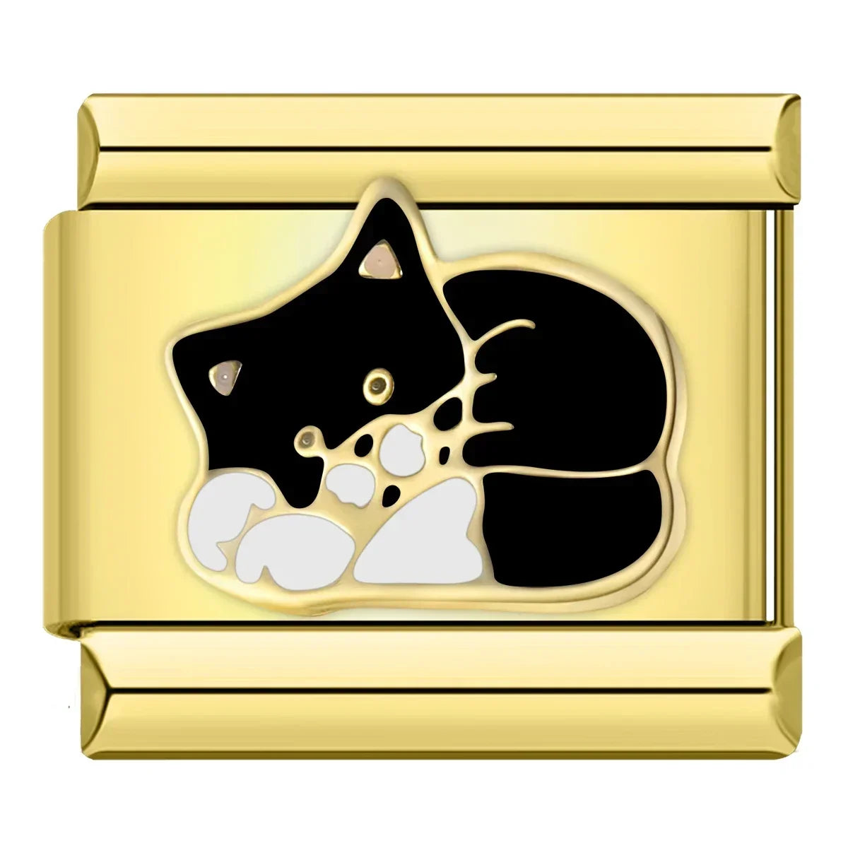 Kitten Charm | Gold Italian Charm Bracelet