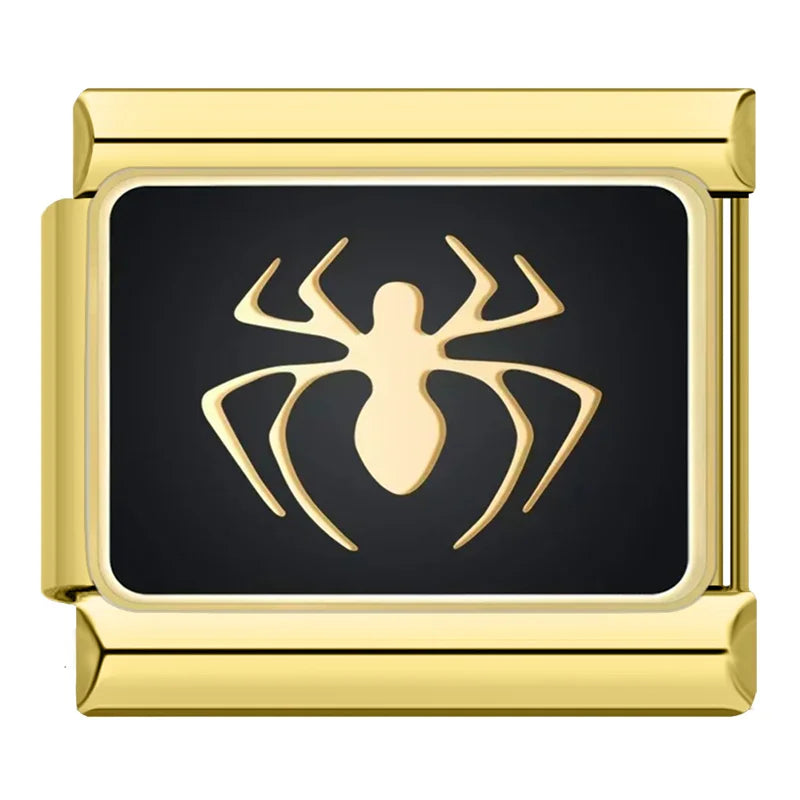Spider Charm | Gold Italian Charm Bracelet