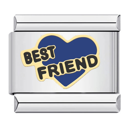 Best Friend Charm | Silver Italian Charm Bracelet