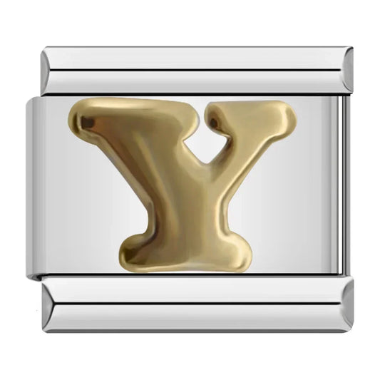 Letter Y Charm | Silver Italian Charm Bracelet