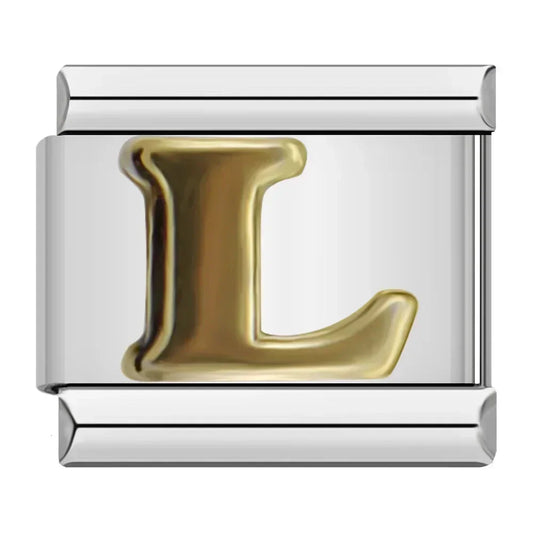 Letter L Charm | Silver Italian Charm Bracelet