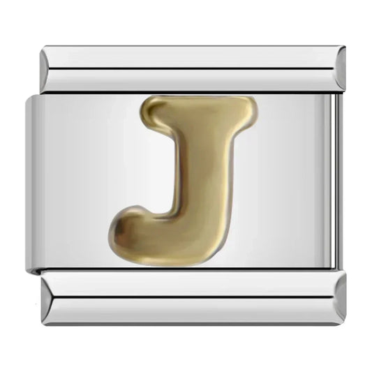 Letter J Charm | Silver Italian Charm Bracelet