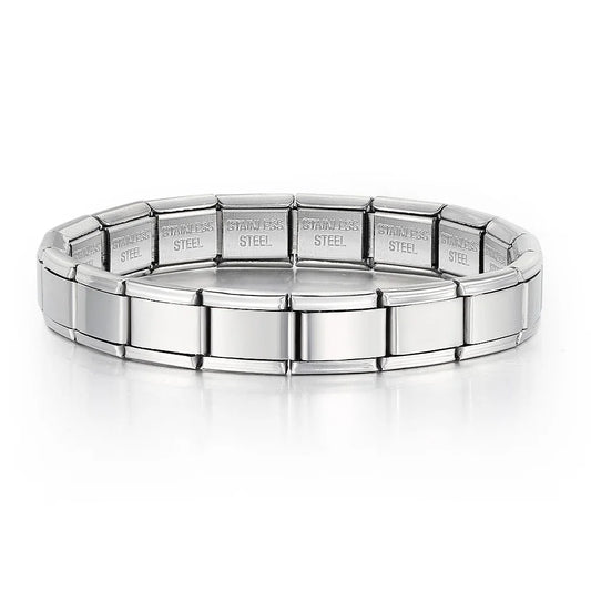 Silver Italian Charm Bracelet - 9mm Starter Bracelet